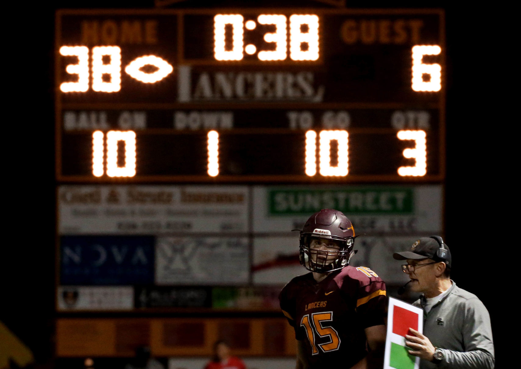 Sapolinte HS football coach Dennis Bene